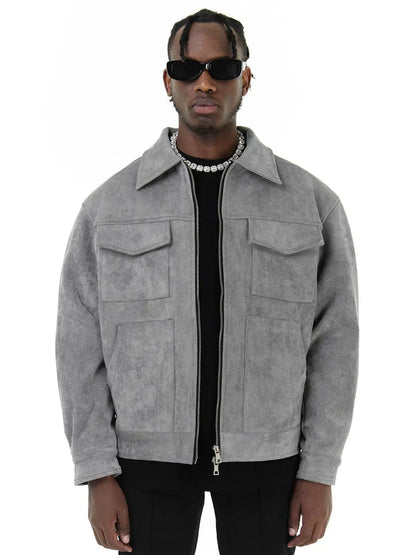 Soft Leather Men's Coat Jacket