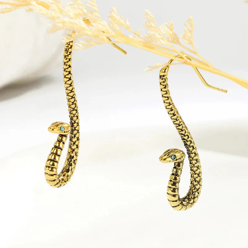 Sculpted Snake Earrings