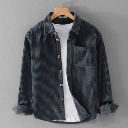 Relaxed Fit Corduroy Casual Jacket