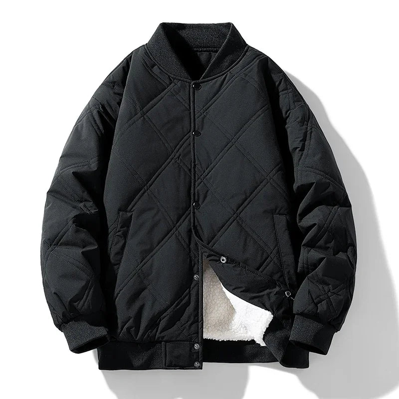 Warm Quilted Bomber Jacket - OutfitLondon