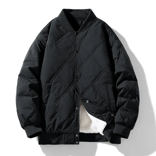 Warm Quilted Bomber Jacket - OutfitLondon