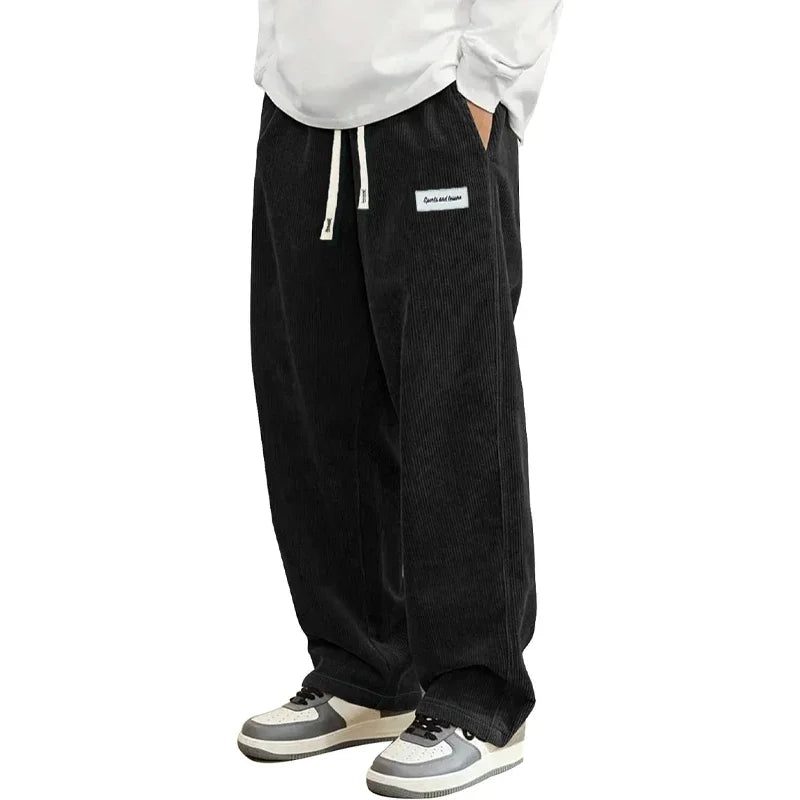 Comfortable Corduroy Loose Fit Trousers