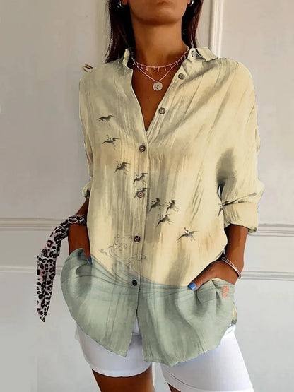 Pretty Floral Ladies Casual Top