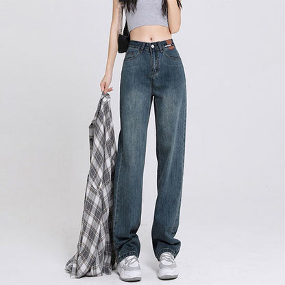 Relaxed Fit High Waist Wide Leg Women's Jeans