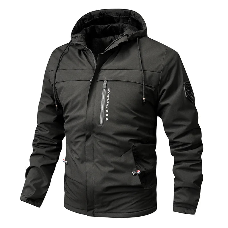 Athletic Style Quilted Fleece Coat
