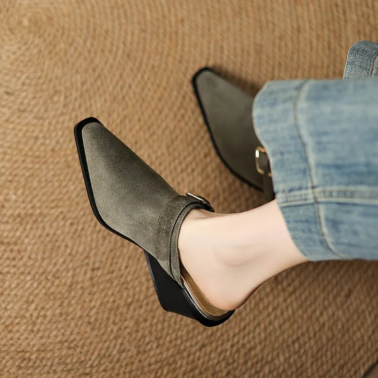 Luxury Soft Slip On Mules