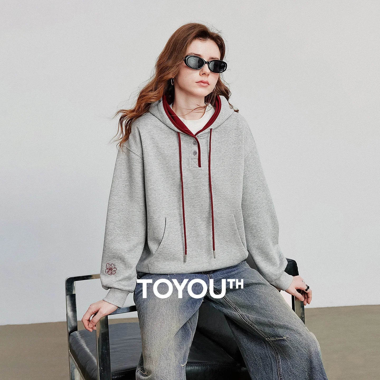Women's Patchwork Hoodie Sweatshirt - OutfitLondon