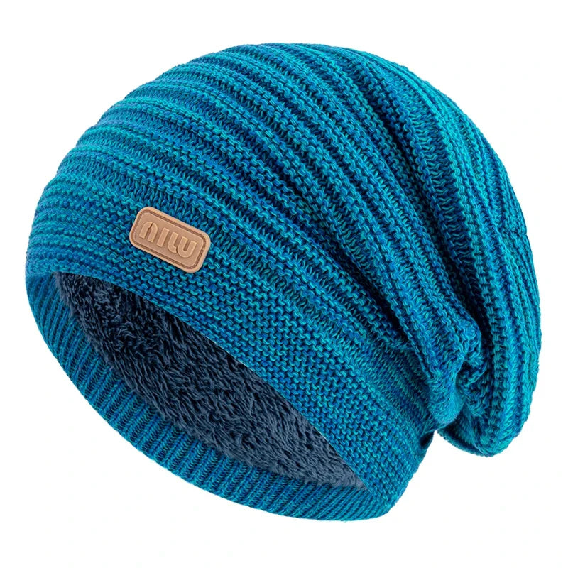 Cozy Striped Beanie Winter Cap