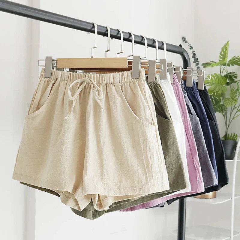 Relaxed Fit Summer Linen Shorts - OutfitLondon
