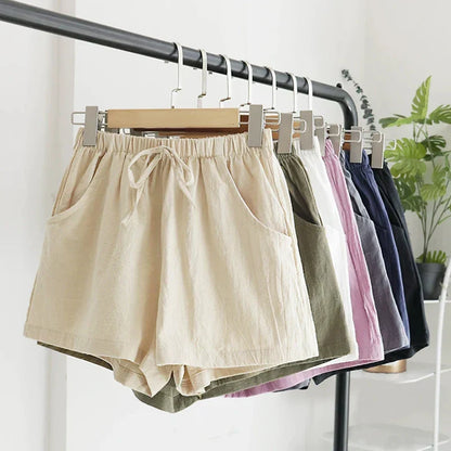 Relaxed Fit Summer Linen Shorts - OutfitLondon