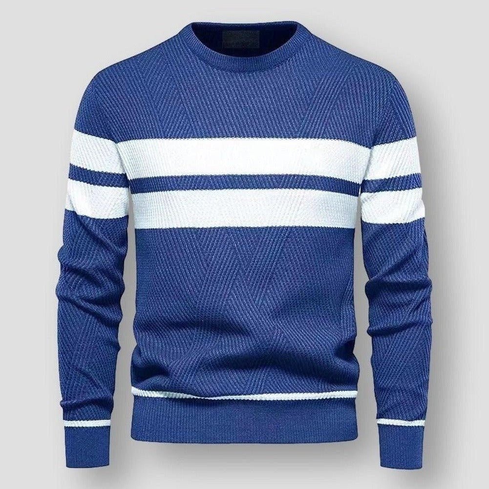 Warm and Cozy Striped Dundeve Sweater - OutfitLondon