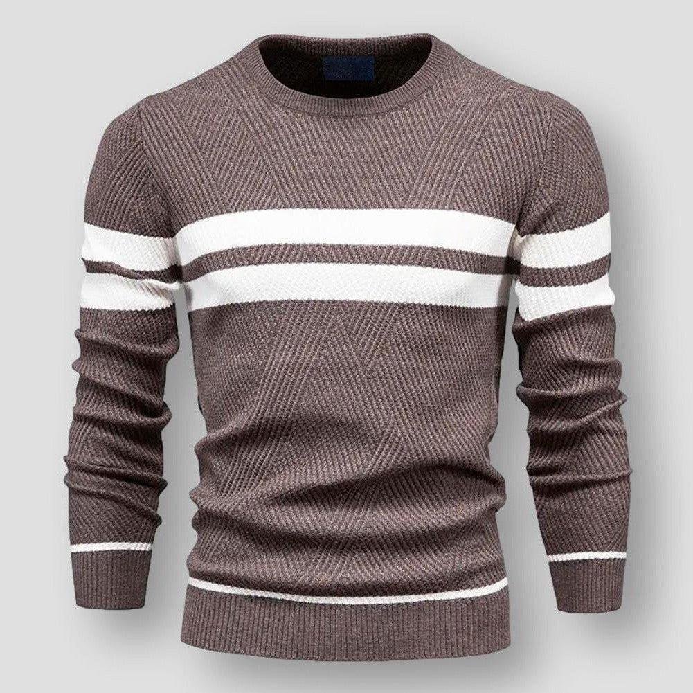 Warm and Cozy Striped Dundeve Sweater