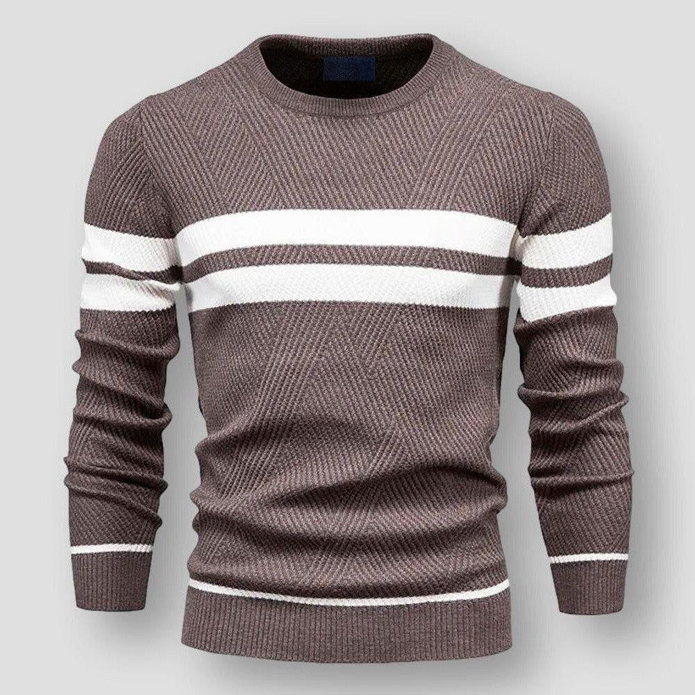 Men's Warm Traditional Crew Neck Jumper
