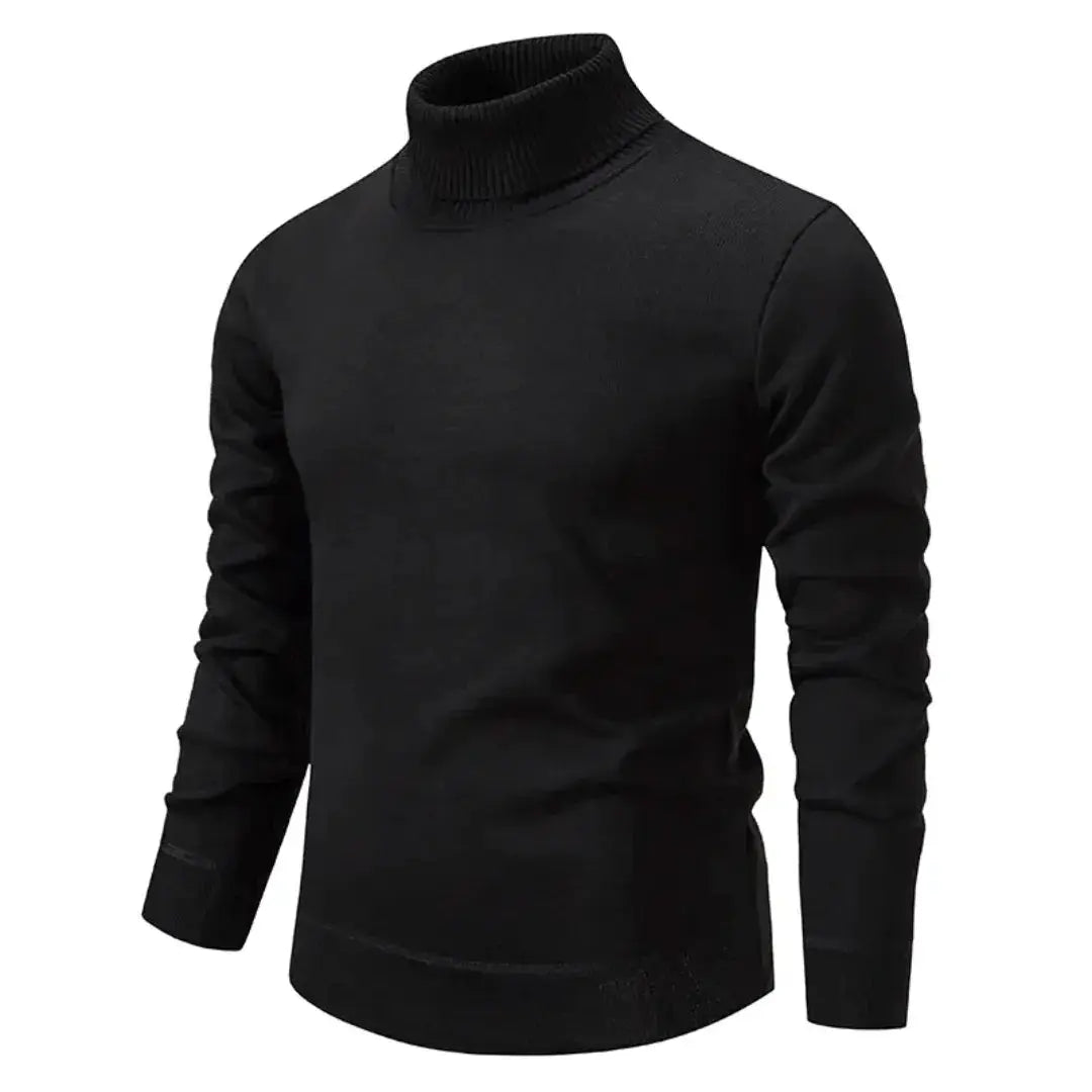 Men's Shetland Wool Turtleneck Sweater