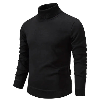 Men's Shetland Wool Turtleneck Sweater