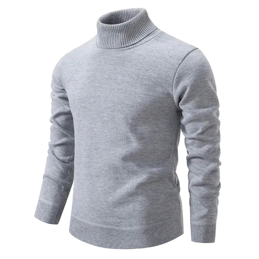 Men's Shetland Wool Turtleneck Sweater