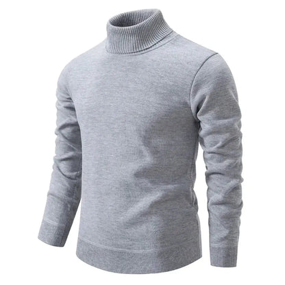 Men's Shetland Wool Turtleneck Sweater