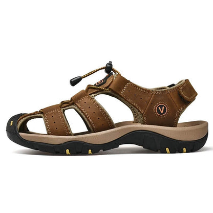 Comfortable Brown Leather Arch Support Sandal