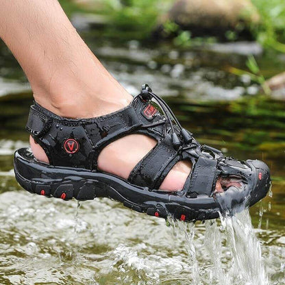 Comfortable Leather Arch Support Walking Sandal