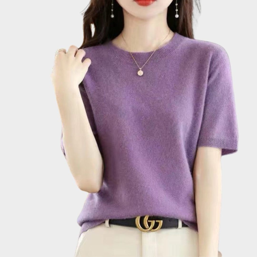 Ladies' Casual Short Sleeve Knit Tee