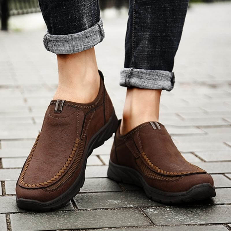 Soft Casual Breathable Slip On Shoes Black