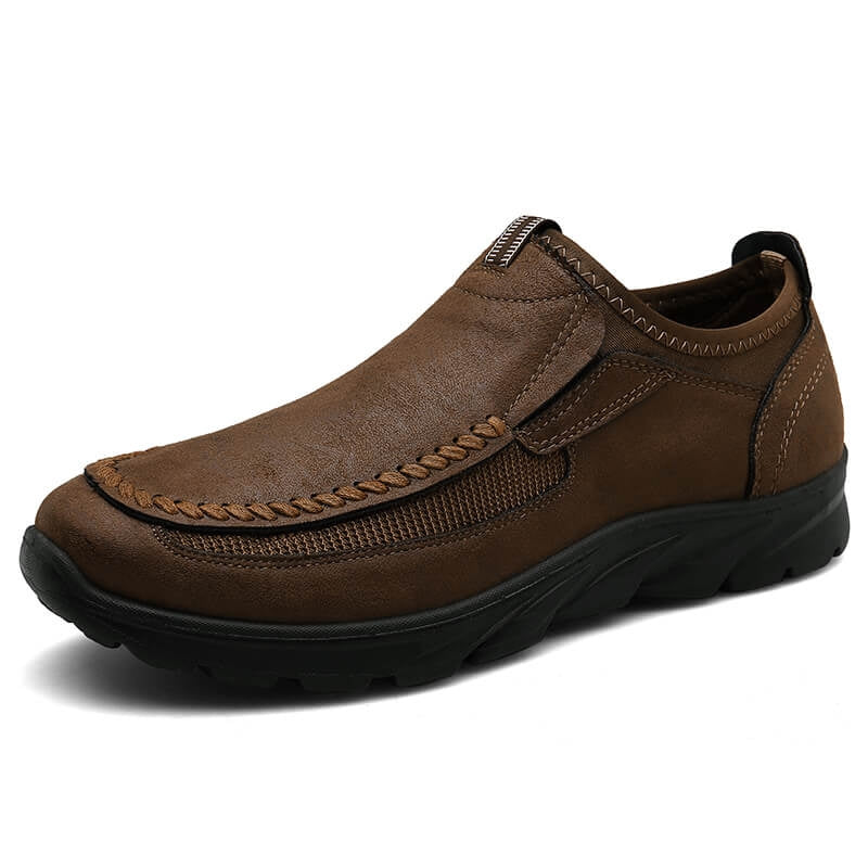 Soft Slip-on - Lightweight Airy Loafer Brown - OutfitLondon