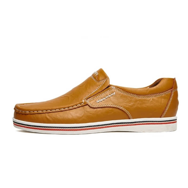 Classic Leather Moccasin Loafers Brown