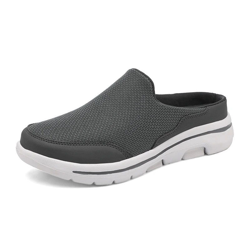 Soft Orthopedic Mule Slippers Gray - OutfitLondon