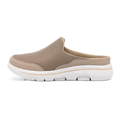 Soft Orthopedic Slippers Beige Mule Shoes