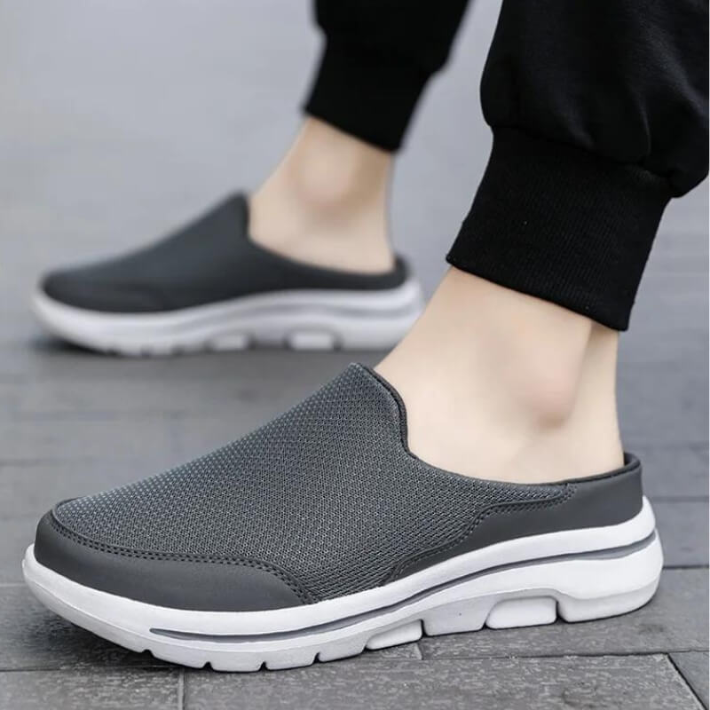 Soft Orthopedic Mule Slippers Gray