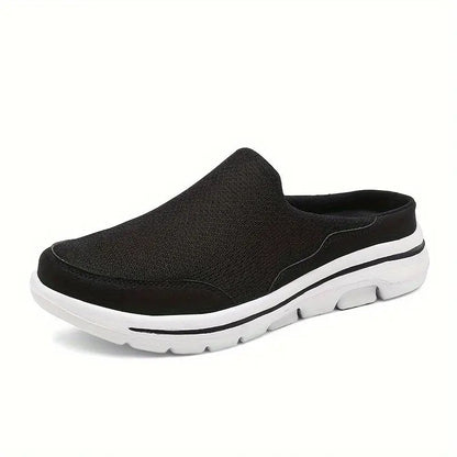 Soft Orthopedic Mule Slippers Black - OutfitLondon