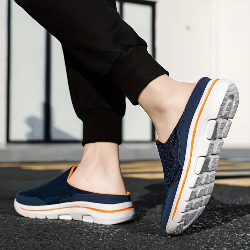 Soft Orthopedic Slippers Beige Mule Shoes