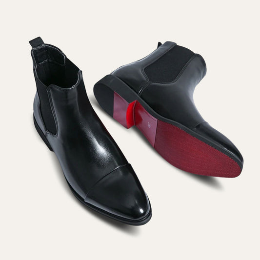 Men's Leather Chelsea Boots - OutfitLondon