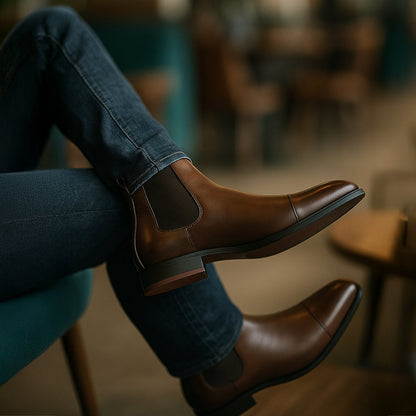 Men's Leather Chelsea Boots