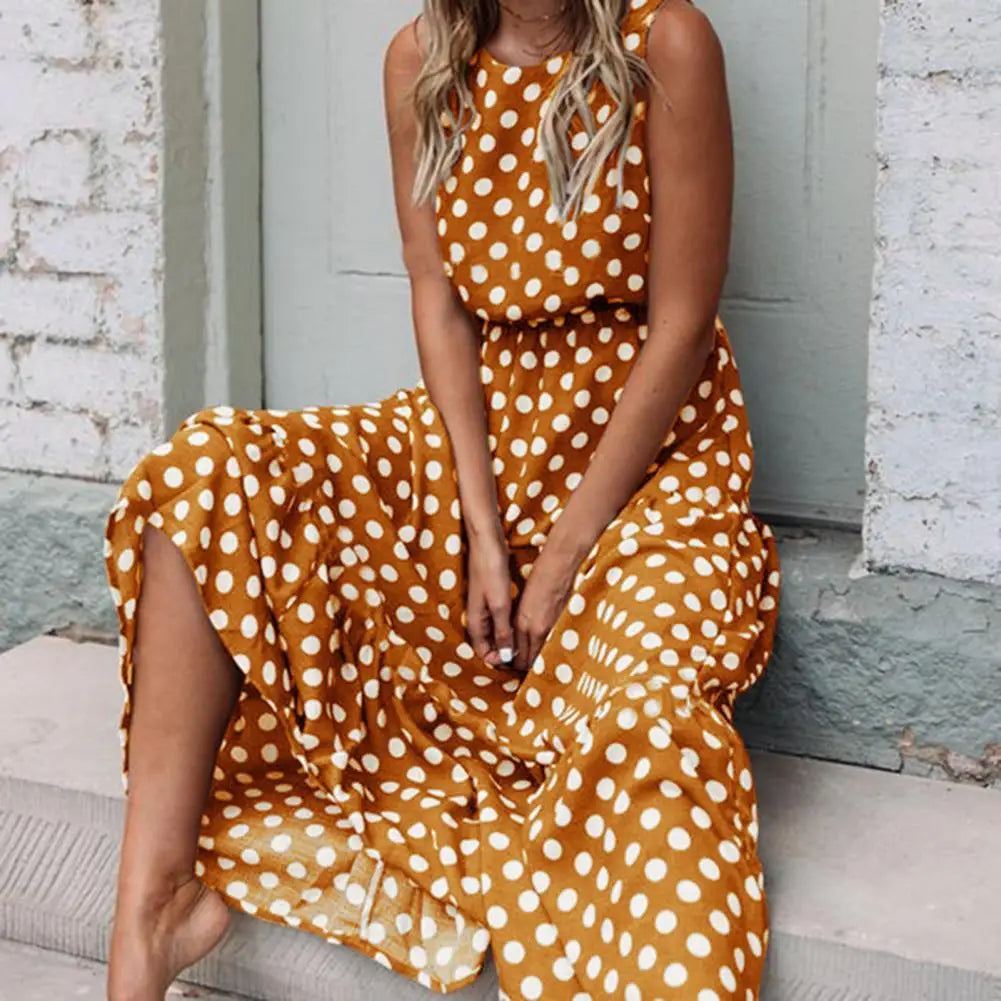 Relaxed Fit Floral Long Dress for Ladies - OutfitLondon