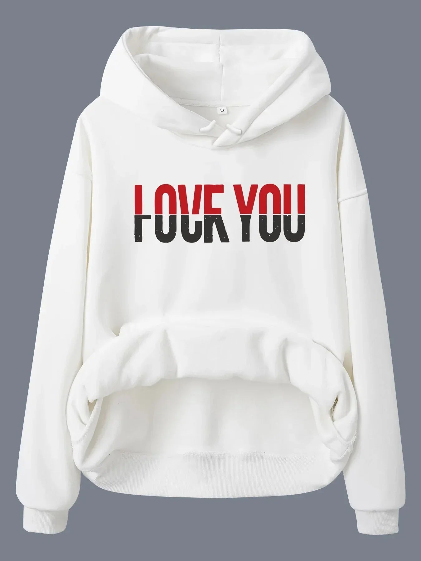 Big Graphic Print Hooded Sweatshirt for Men