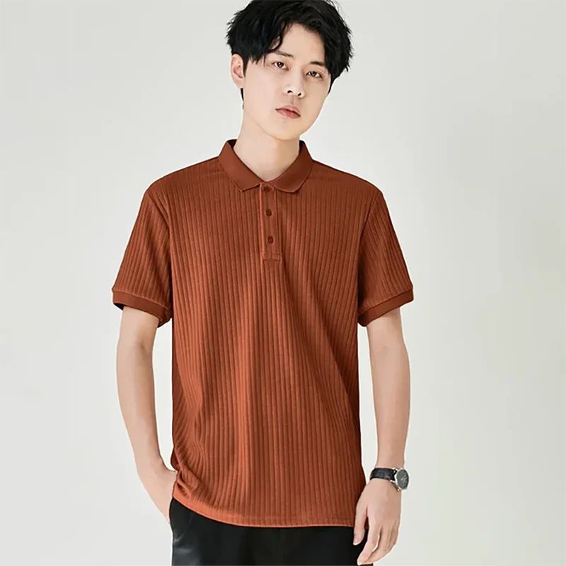 Timeless Mens Striped Polo Shirt – Retro Style Tops - OutfitLondon