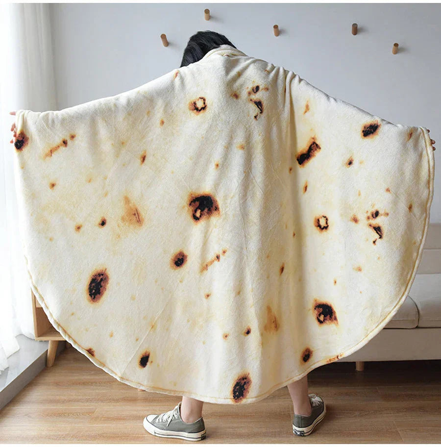 Mexican Blanket Throw Burrito Design