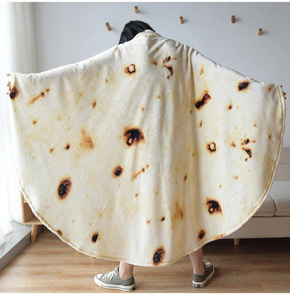 Mexican Blanket Throw Burrito Design