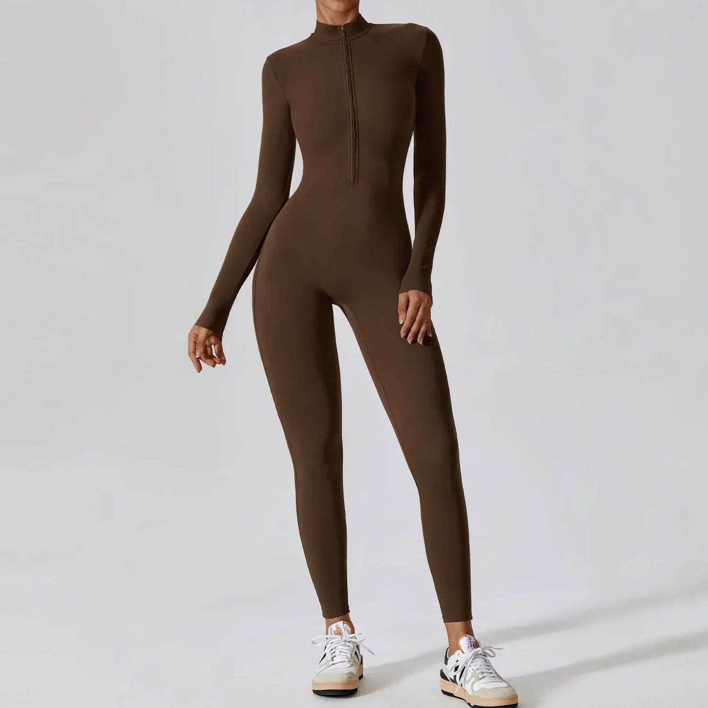 Women's Zip Up Front Onesie Jumpsuit - OutfitLondon