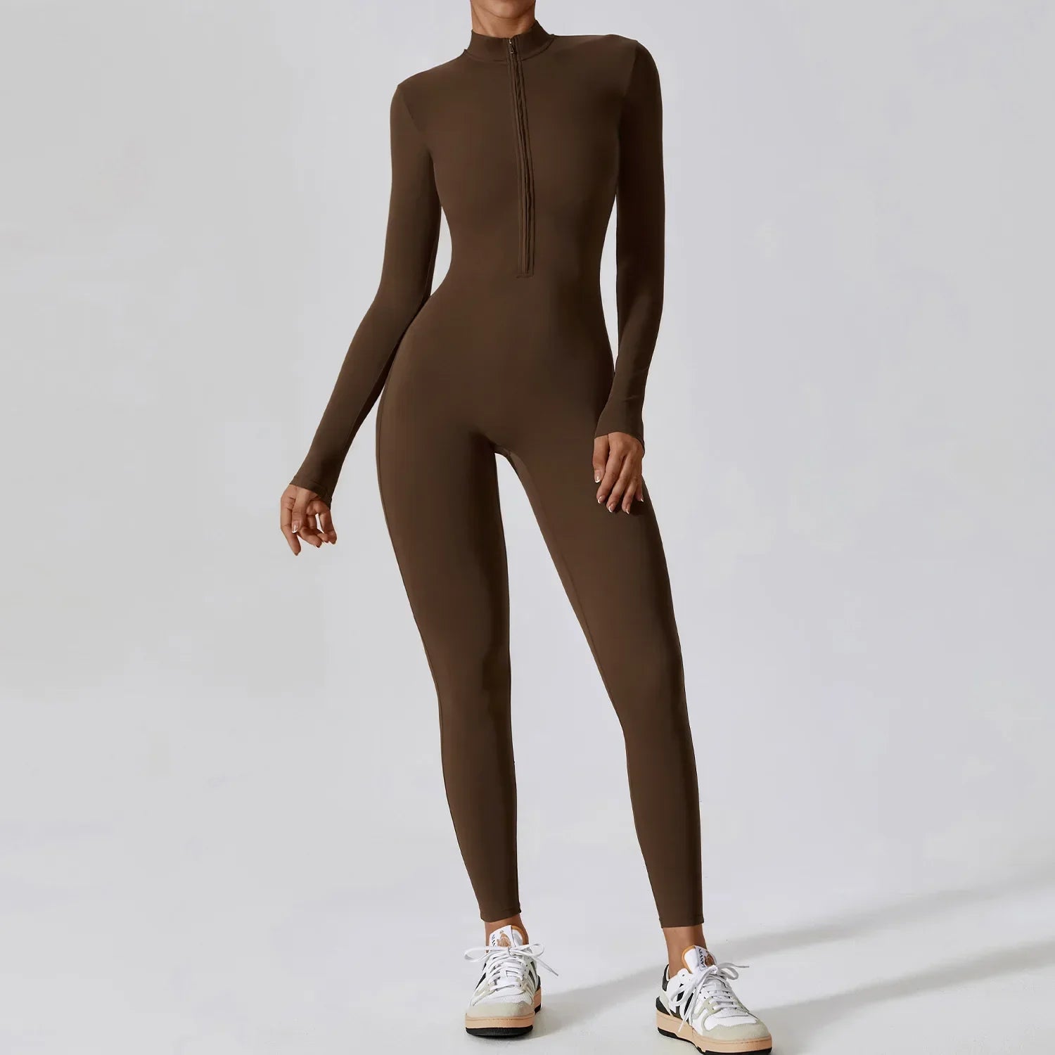 Women's Zip Up Front Onesie Jumpsuit - OutfitLondon