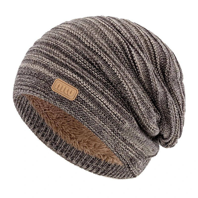 Cozy Striped Beanie Winter Cap