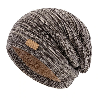 Cozy Striped Beanie Winter Cap