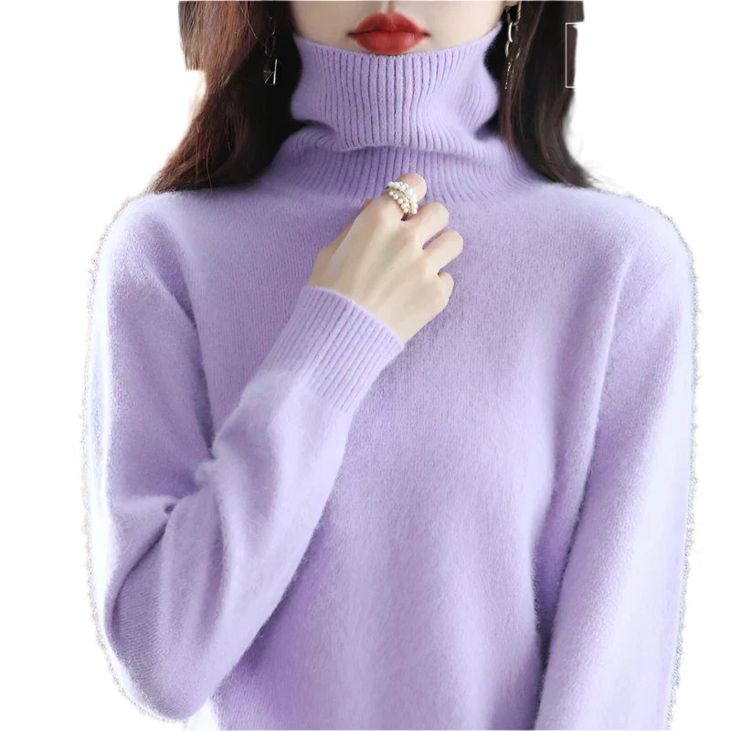 Soft Cashmere Women's Turtleneck Sweater