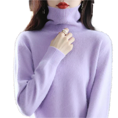 Soft Cashmere Women's Turtleneck Sweater