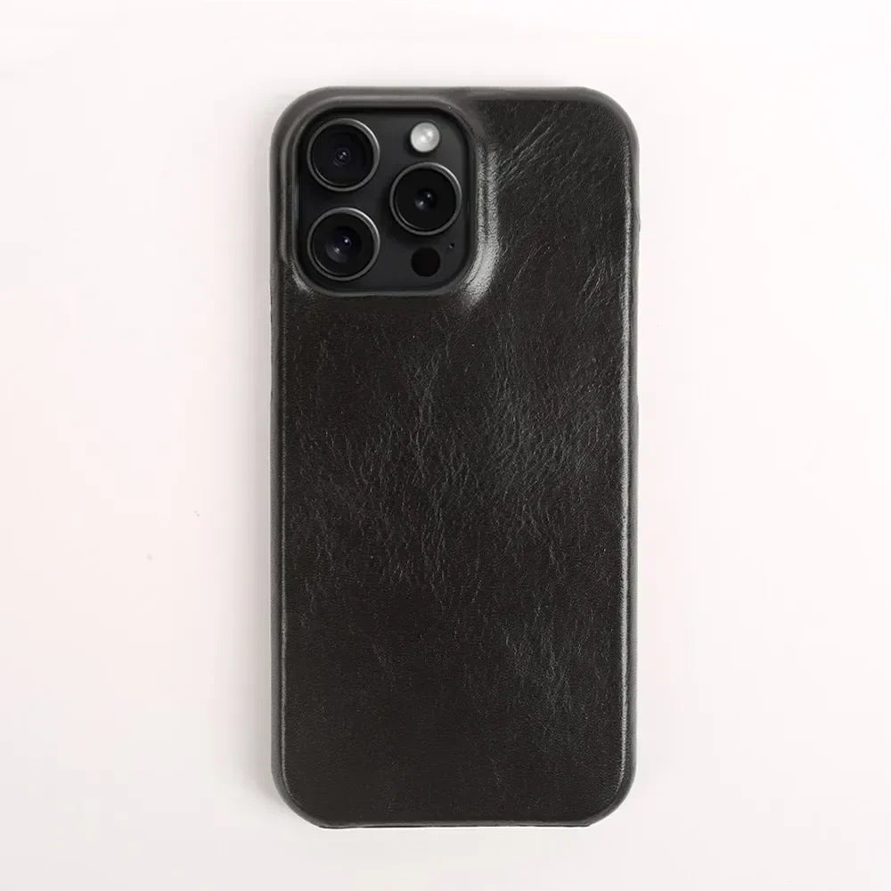 Luxury Real Leather iPhone Case