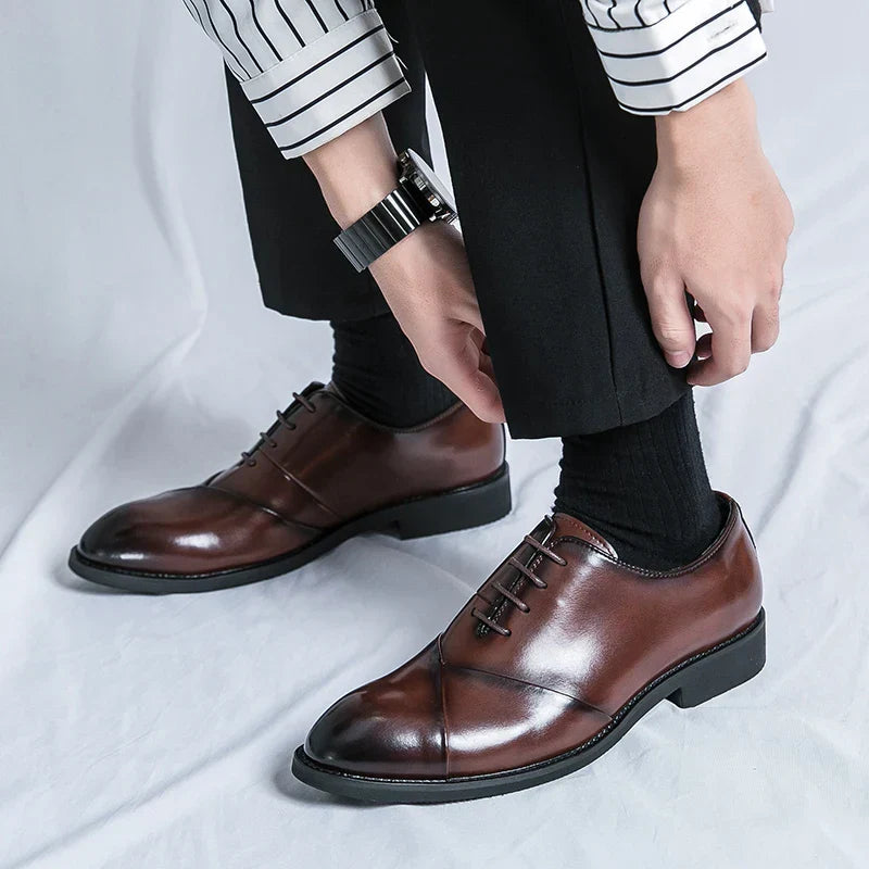 Luxury Brown Leather Dress Shoe