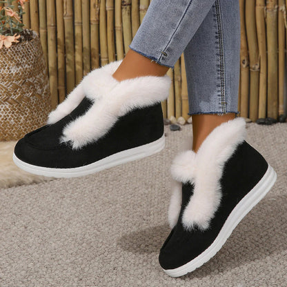 Cozy Faux Fur Winter Snow Boots for Women