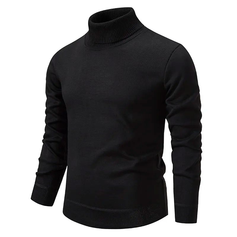 Warm Classic Mens Wool Crew Sweater - OutfitLondon