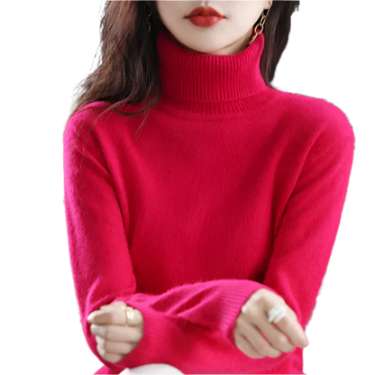 Soft Cashmere Women's Turtleneck Sweater